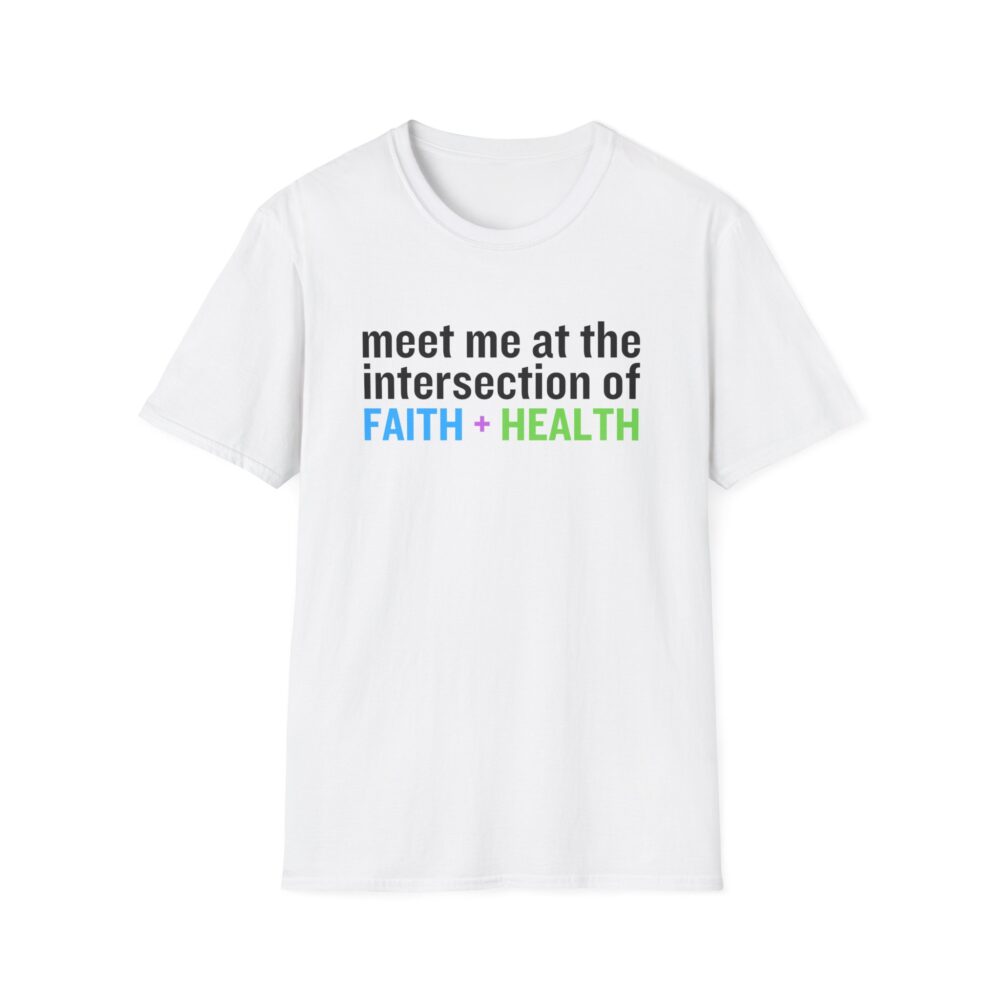 Intersection of Faith + Health Unisex Softstyle T-Shirt - Image 5