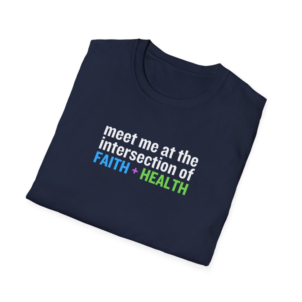 Intersection of Faith + Health Unisex Softstyle T-Shirt - Image 16