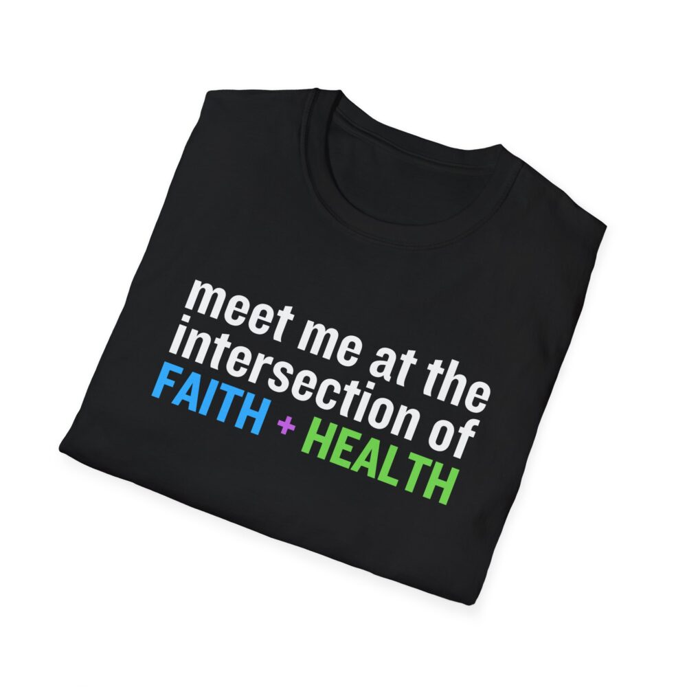 Intersection of Faith + Health Unisex Softstyle T-Shirt - Image 3